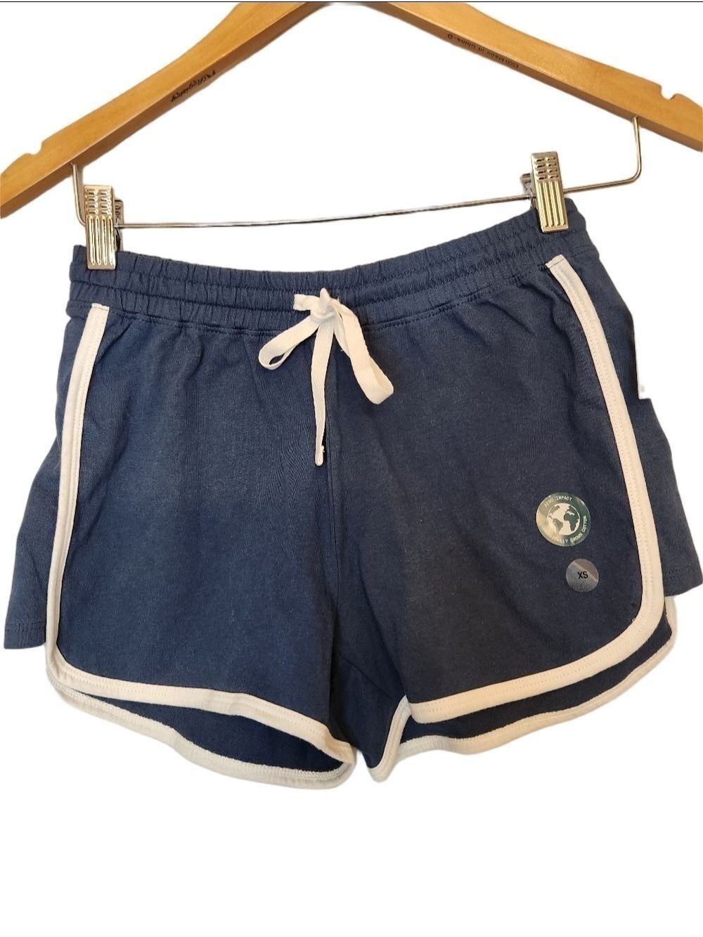 Aeropostale Navy Blue Athletic Shorts with White Trim Tomboy Retro Short Cotton